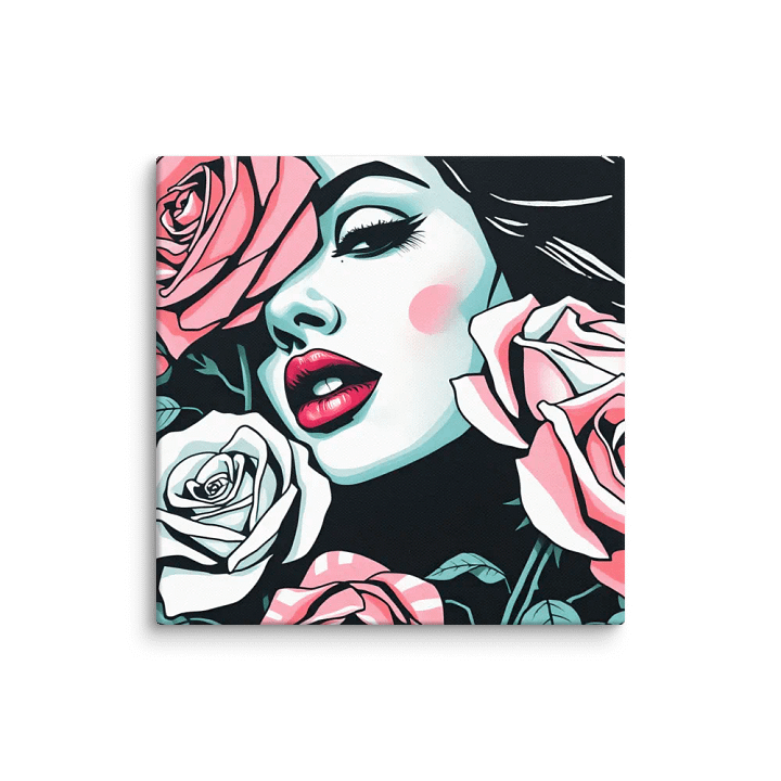 Retro Rose Woman Canvas product image (11)