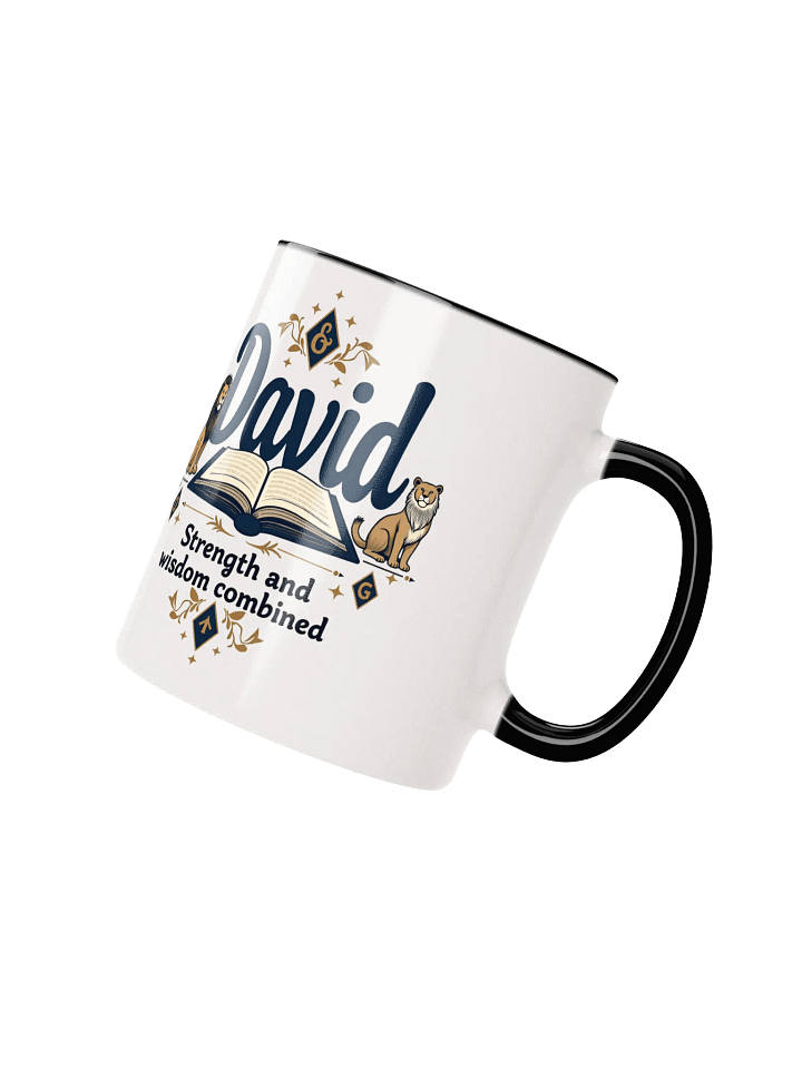 David, Strength and Wisdom Combined" Personalized Mug product image (2)