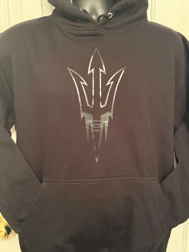 Black on Black Team Logo Hoodie product image (2)