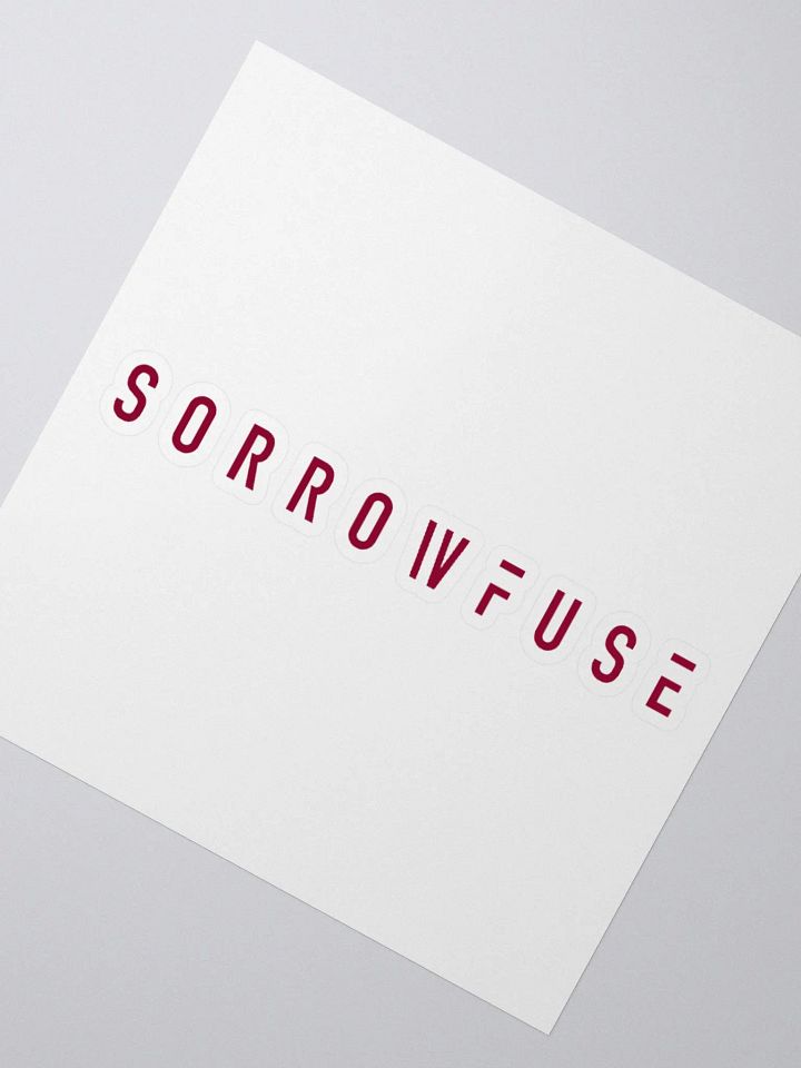 Sorrowfuse Text Logo Sticker product image (6)