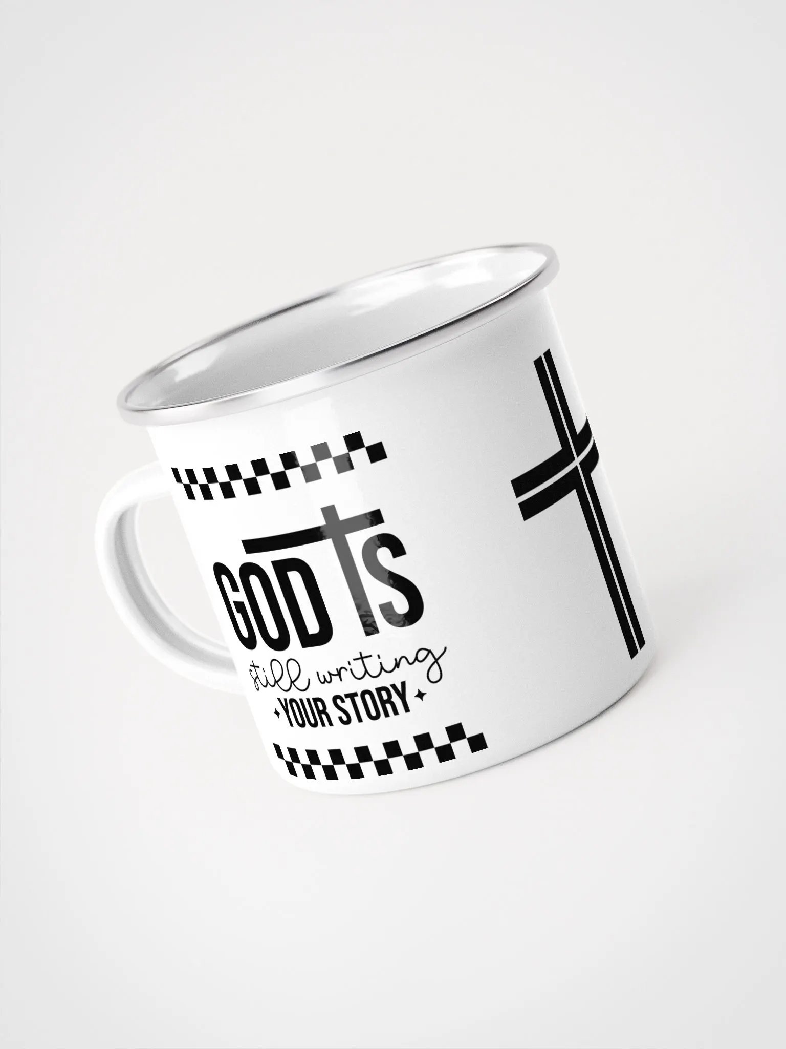 God is Still Writing My Story Enamel Mug product image (5)
