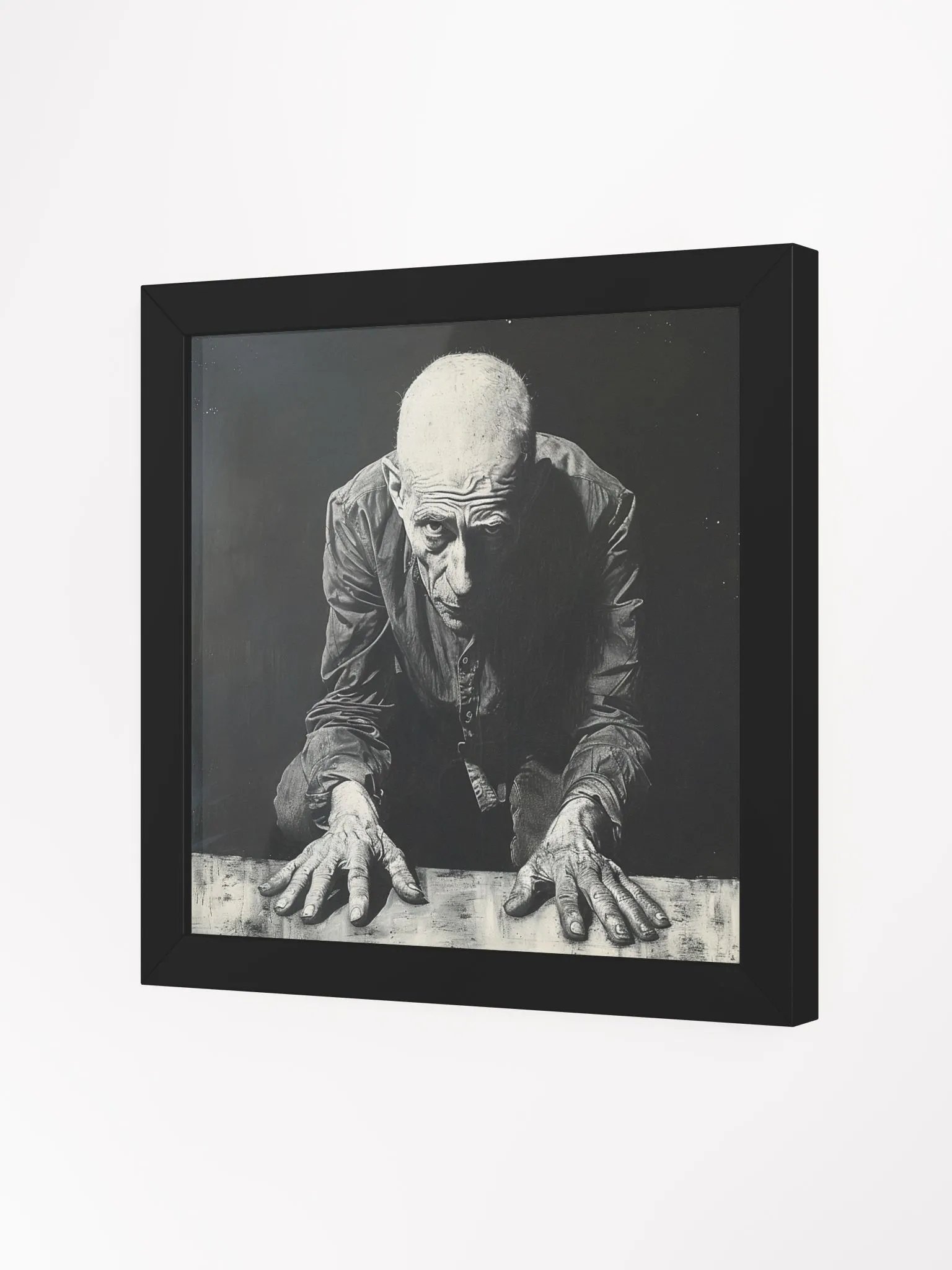 Prisoner of Life Black and White Framed Wall Art product image (2)