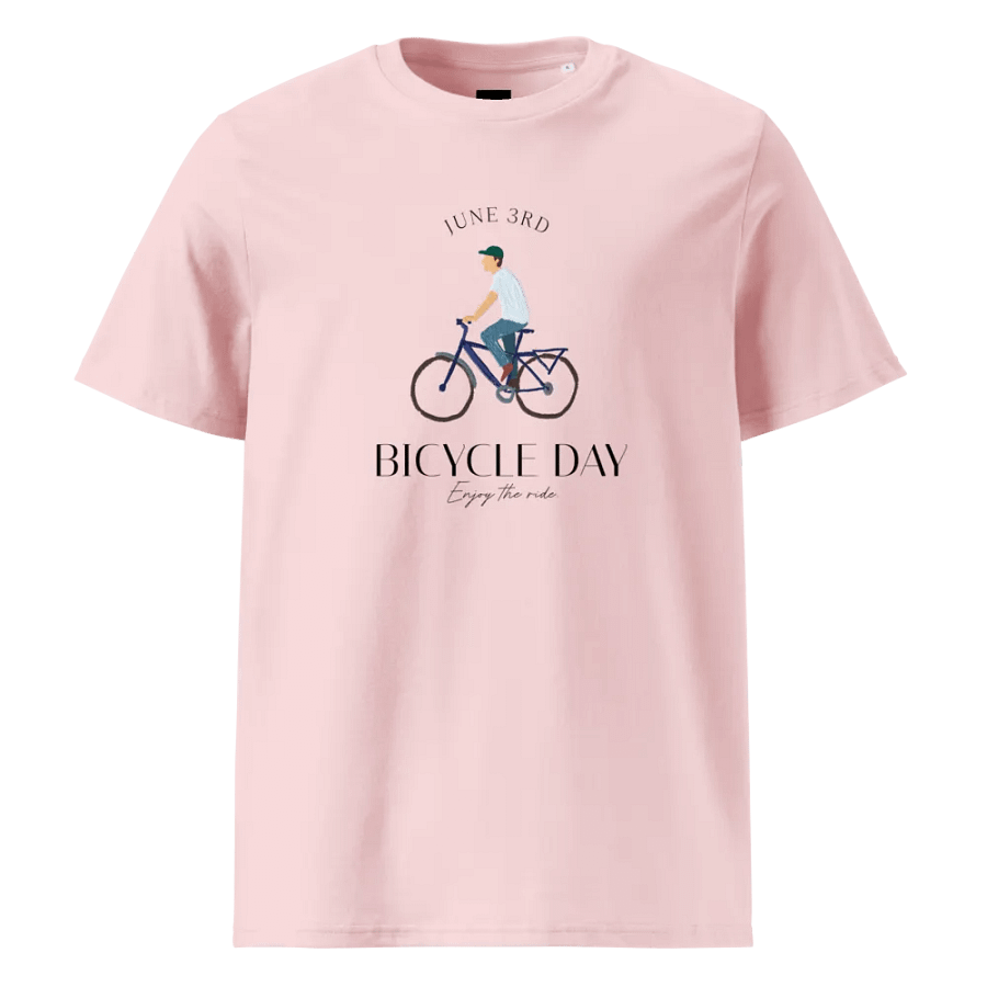 'June 3rd Bicycle Day Organic Cotton Tee product image (1)