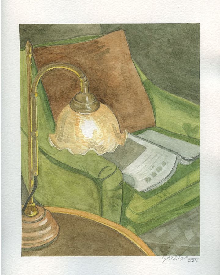 Reading Chair - Watercolour Painting product image (1)
