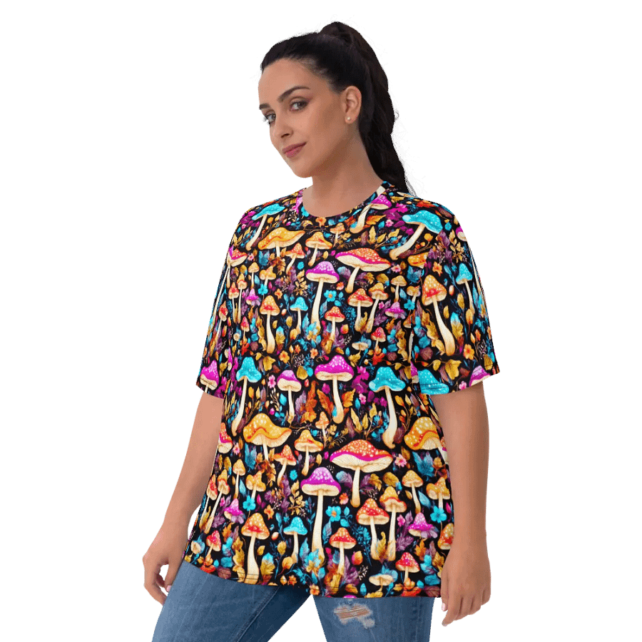 Mushroom Pattern All Over Print T-shirt product image (3)