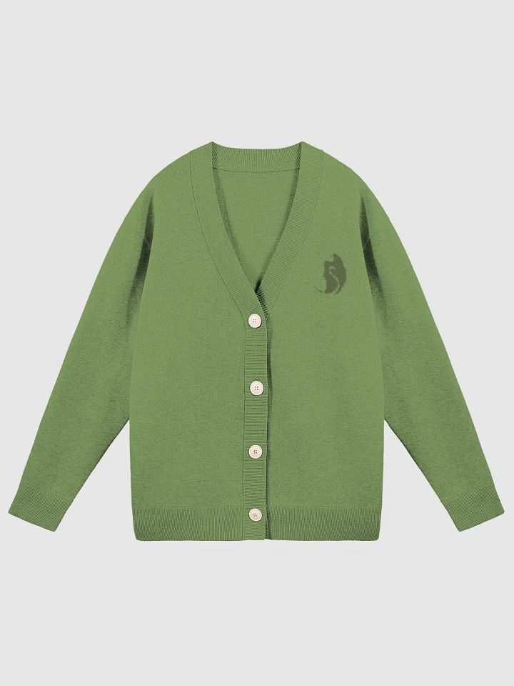 BlacKittenTech Knitted Green Glee Cardigan product image (1)