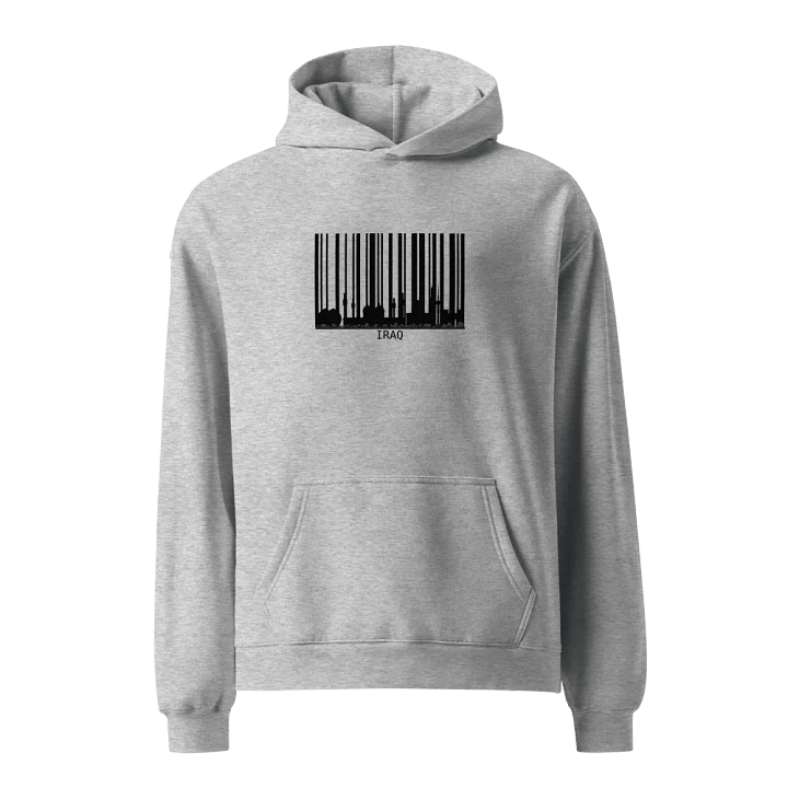 Iraq Barcode Design Hoodie product image (3)