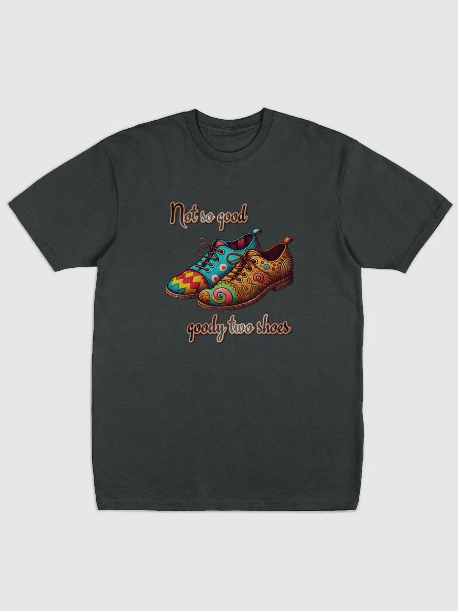 Retro Mismatched Sneakers - 'Not So Good, Goody Two Shoes' Graphic Tee product image (3)