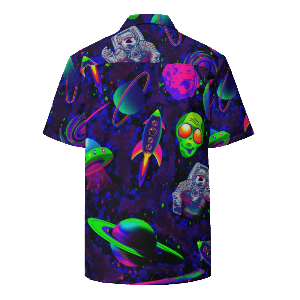 Gamma Galaxy Hawaiian Button up product image (2)