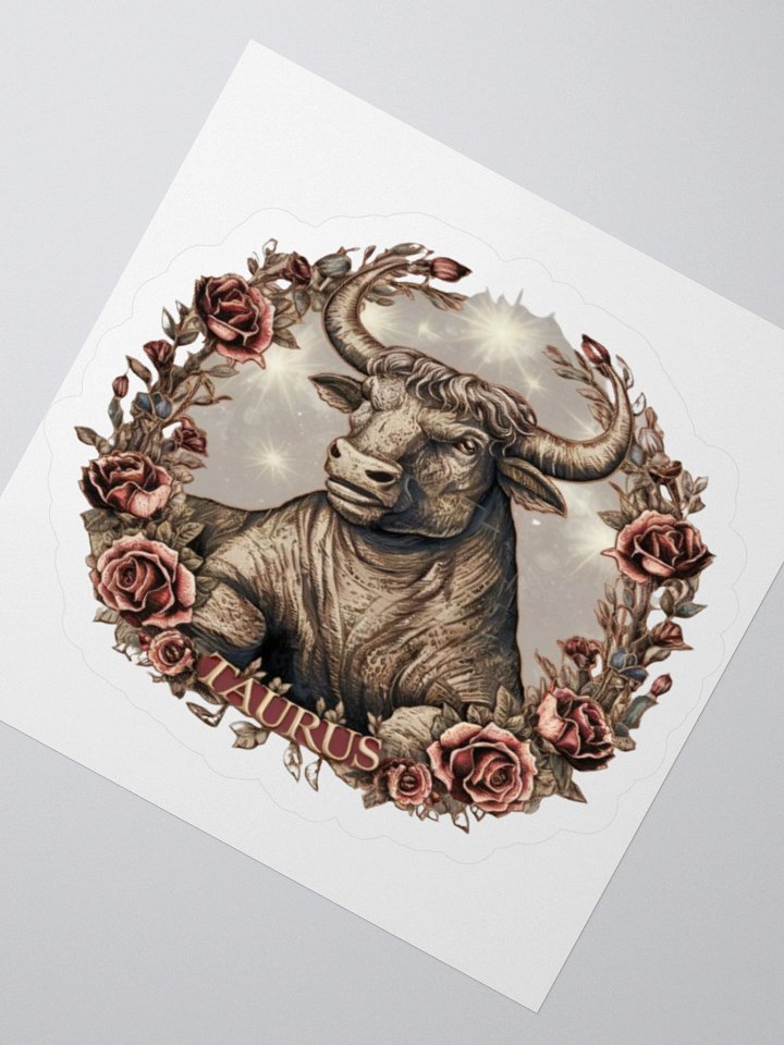 Taurus Zodiac Sticker - Exclusive Bull Design | TDS Music product image (4)