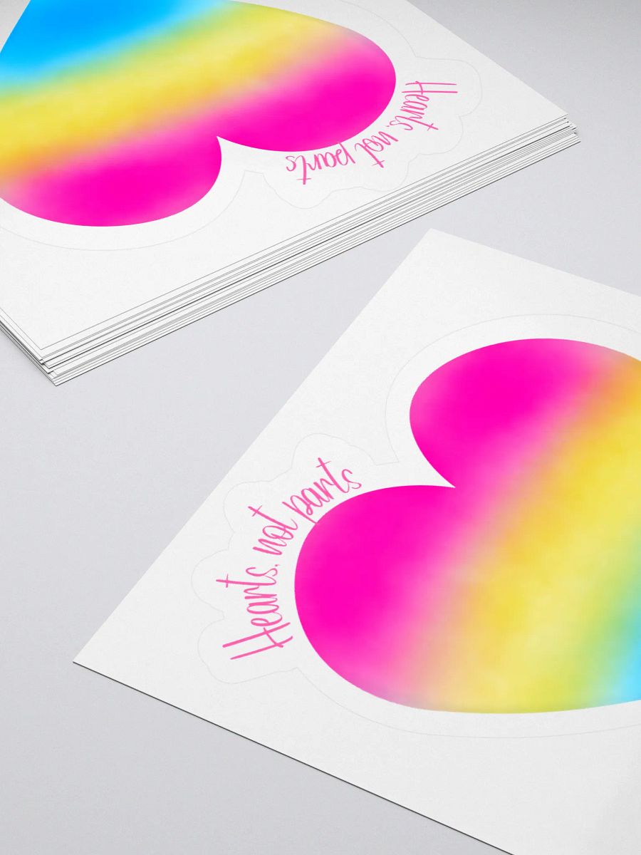 Hearts not parts sticker product image (11)