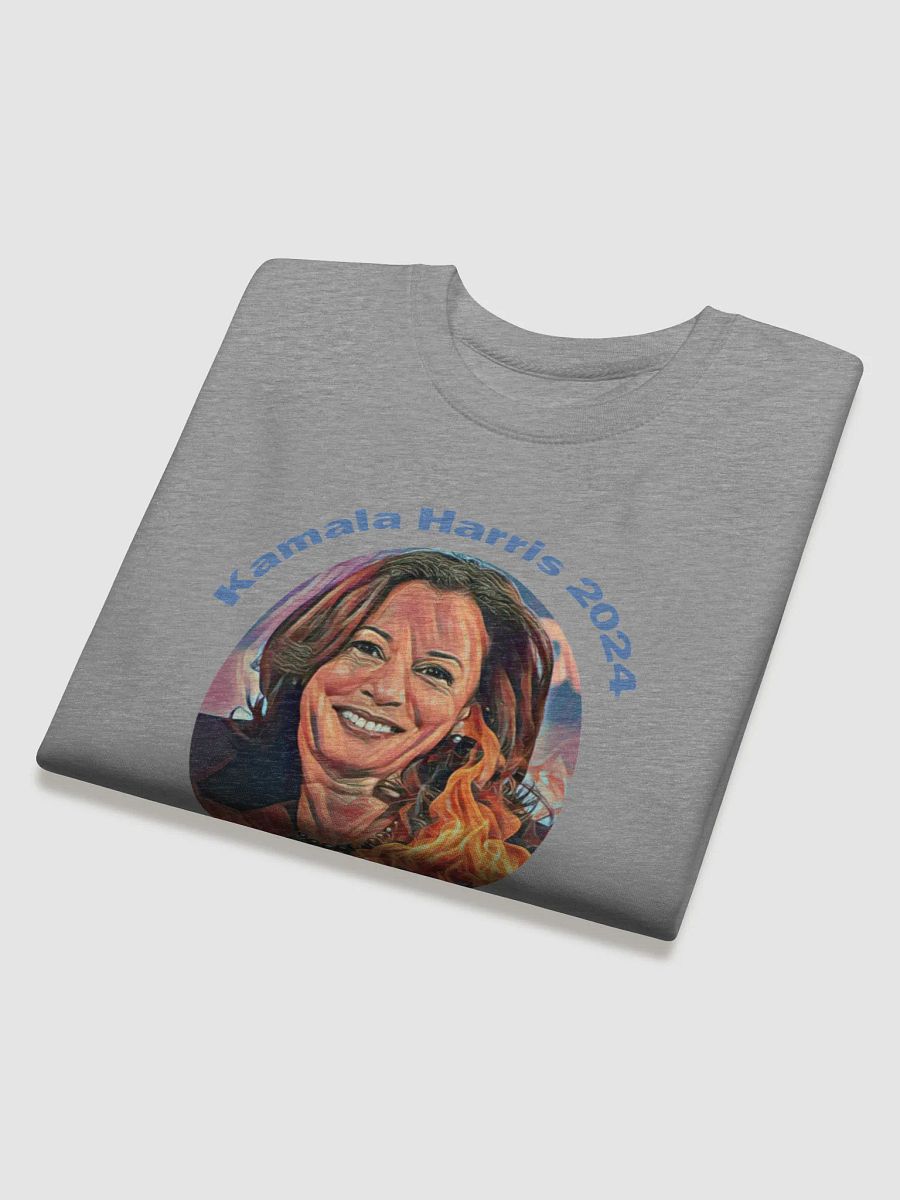 Flame Portrait Premium Sweatshirt of Kamala Harris product image (8)