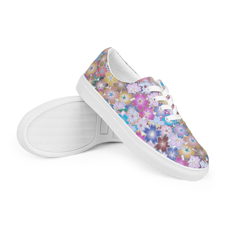 Kawaii Starry Blossom Symphony Lace-up Canvas Shoes product image (7)