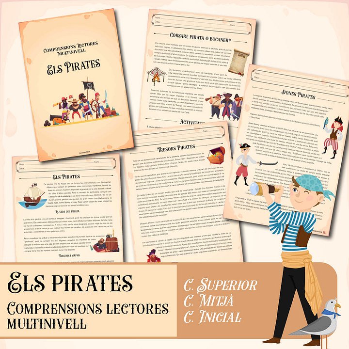 Comprensions lectores multinivell: els pirates product image (1)