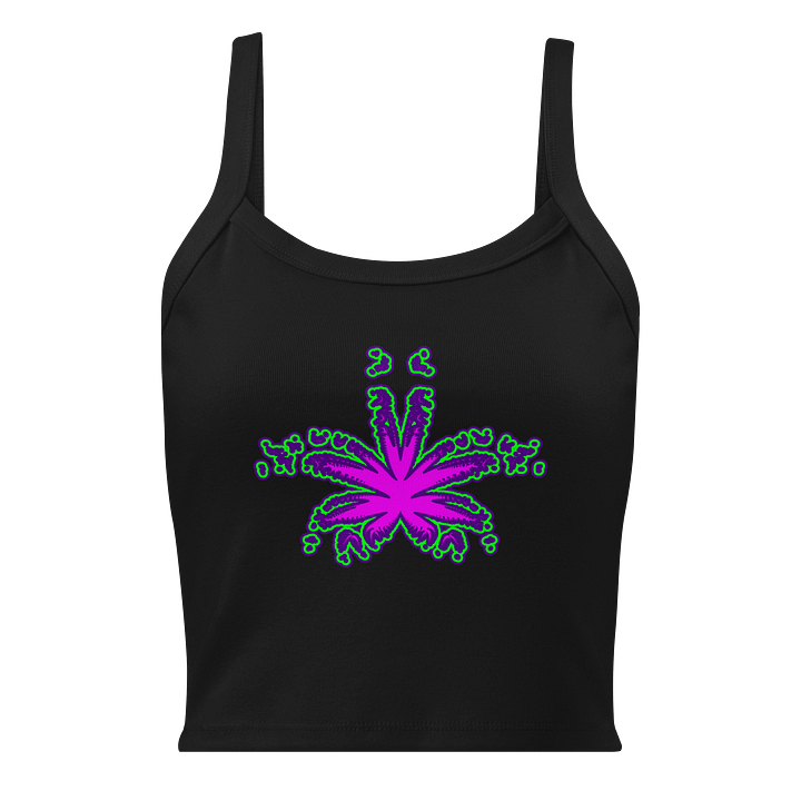 Twisted Cannabis Tank Top, Stoner Weed Shirt, Pink Purple Green Pot Leaf Clothing product image (1)