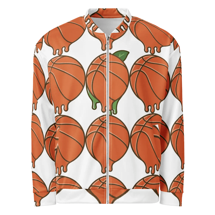 Melting Basketball All-Over Print Bomber Jacket product image (1)