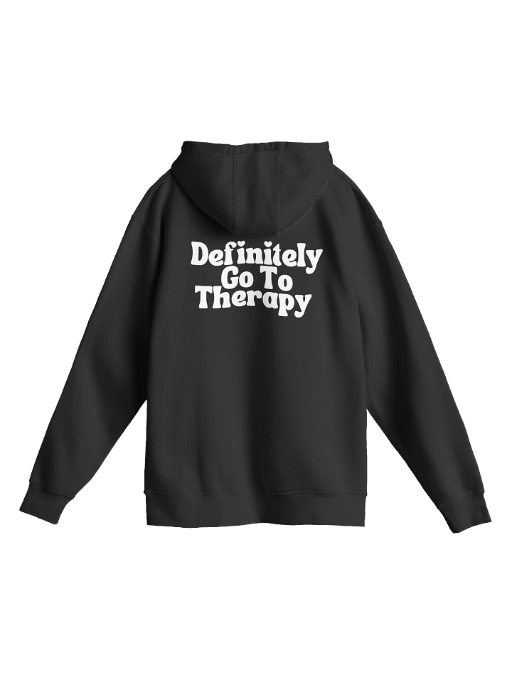 Definitely Go To Therapy Hoodie (Black) product image (1)
