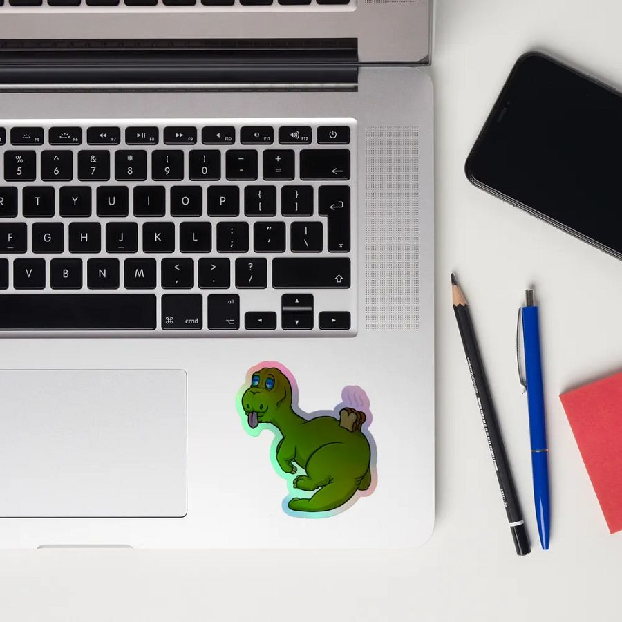 404 Toaster Dino Sticker (Holo) product image (10)