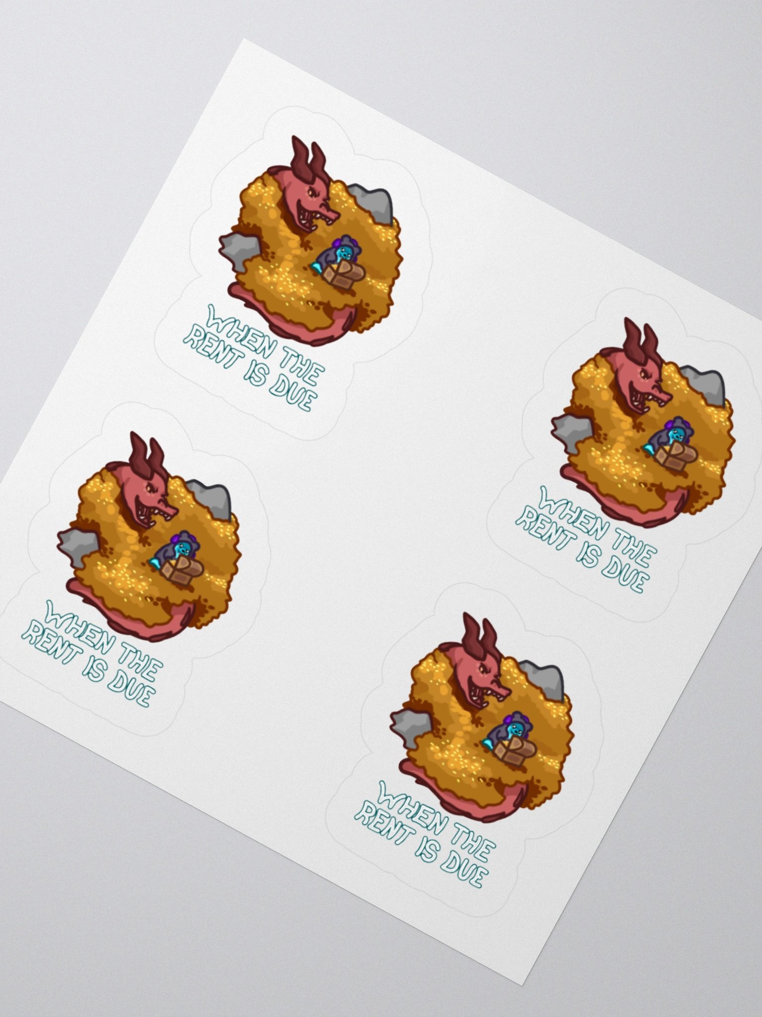 When the Rent is Due - Stickers product image (4)