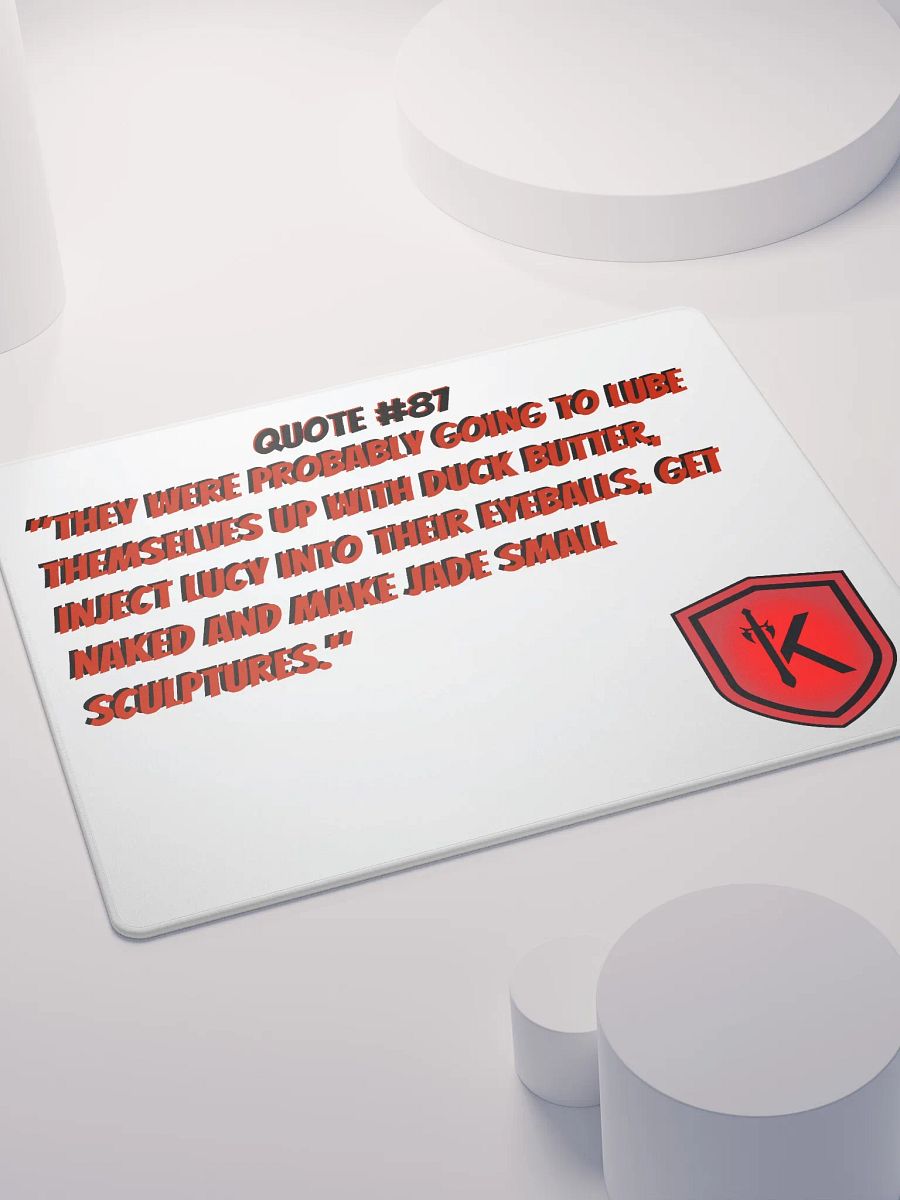 Quote #87 Gaming Mouse Pad - LightMode product image (7)