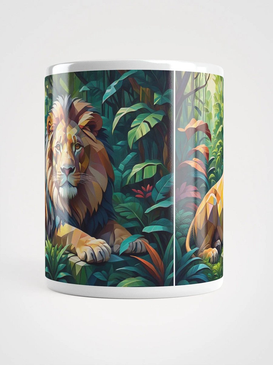 Geometric Jungle Lions - Mug product image (5)