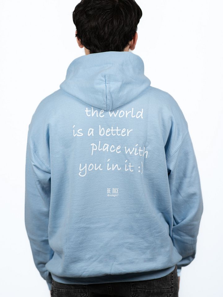 BE NICE Embroidered Message Hoodie product image (1)