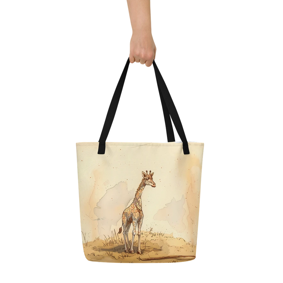 Tote Bag: Cute Giraffe Safari Chic African Savanna Wildlife Design product image (6)