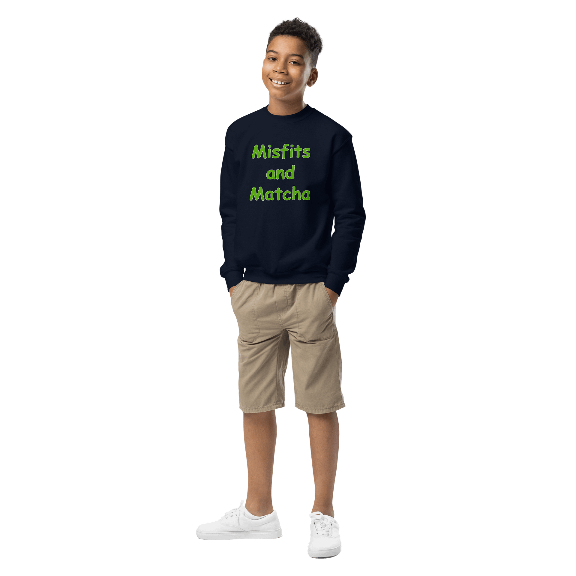 Kids Misfits and Matcha Name Pullover Sweatshirt product image (4)
