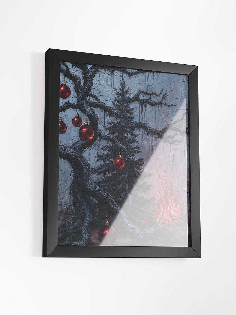 Black Christmas Tree Framed Print product image (13)