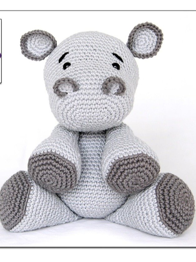 USA Pattern - Amigurumi Crochet Hippo product image (2)