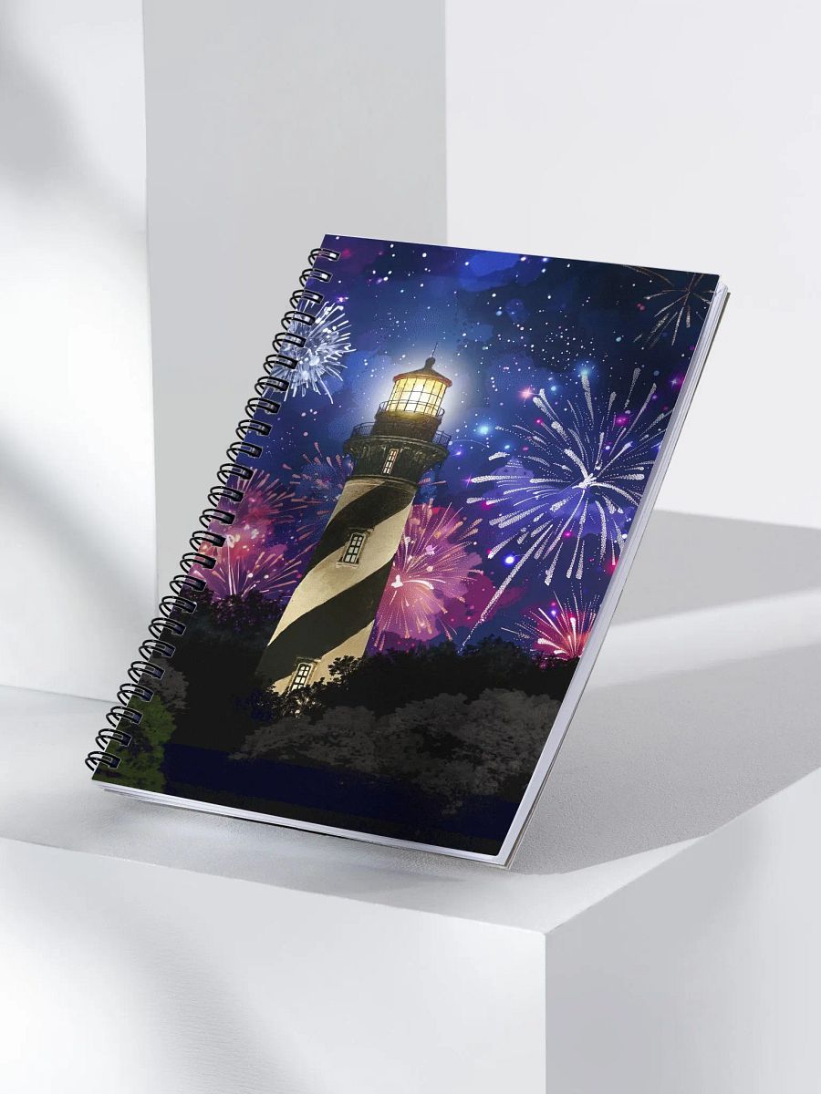 Fireworks Over St. Augustine Lighthouse – Florida Spiral Notebook product image (3)