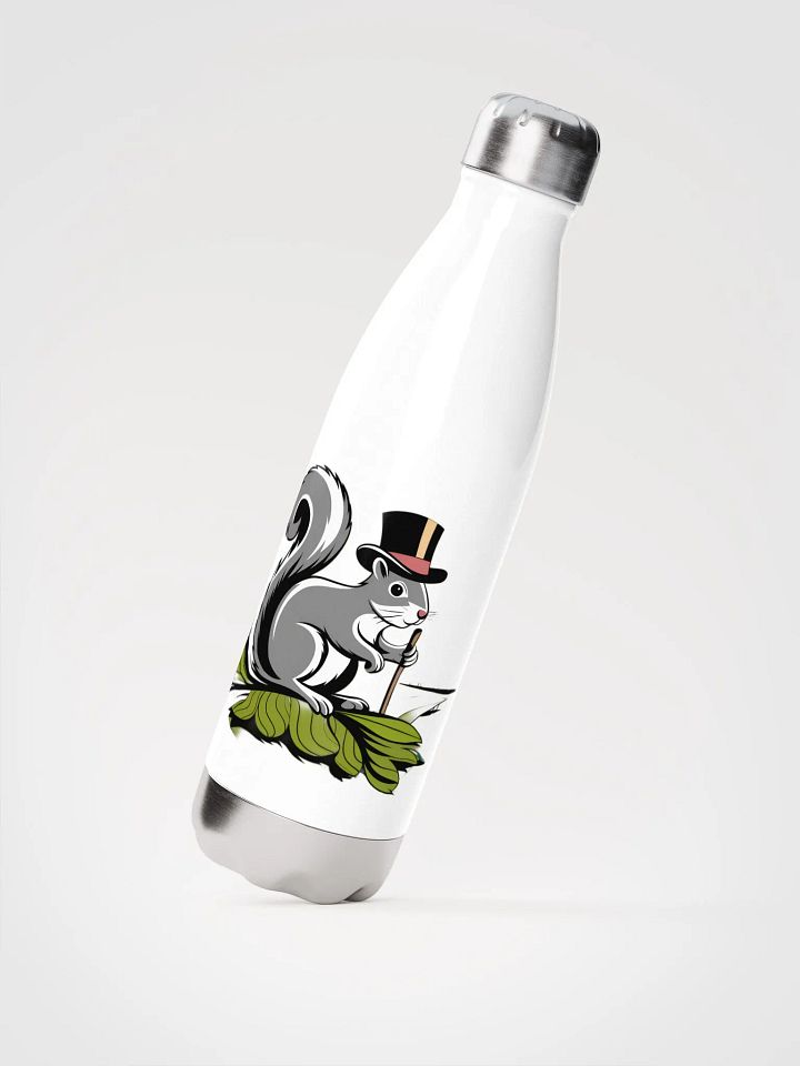 Top Hat Squirrel Stainless Steel Water Bottle product image (2)