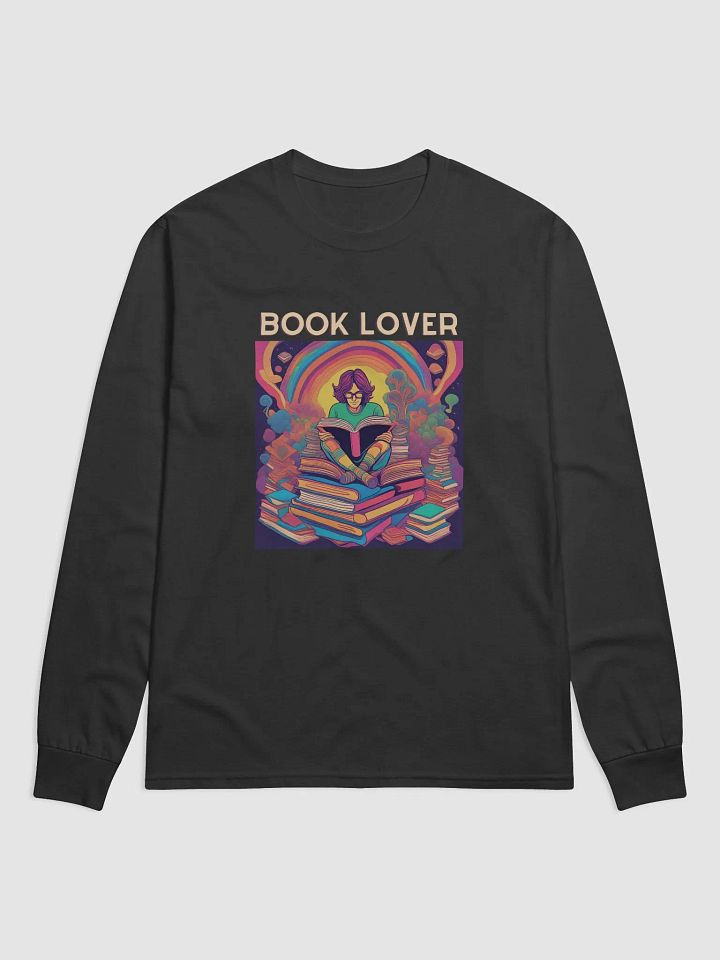 Psychedelic Book Lover Long Sleeve Shirt product image (1)
