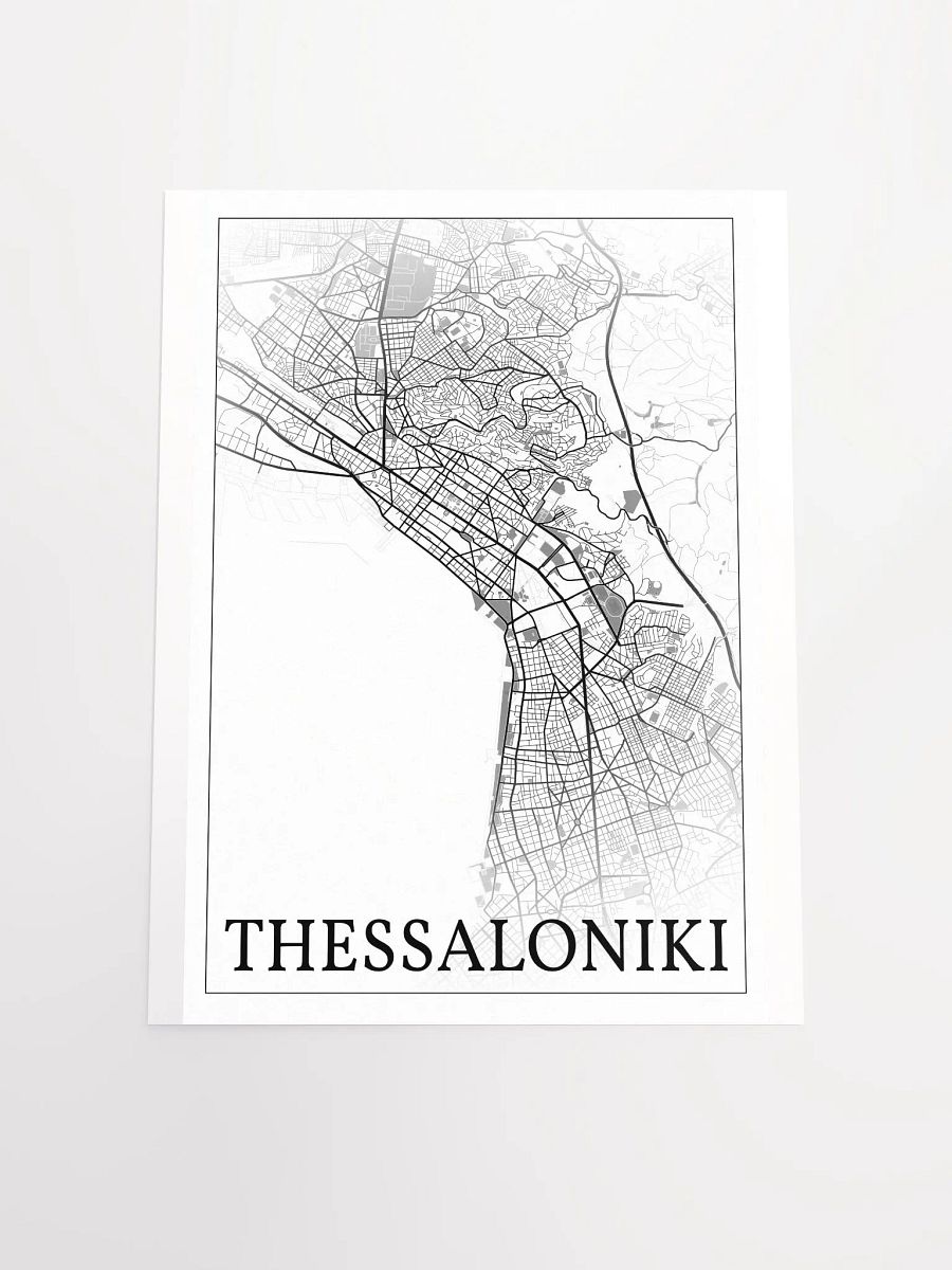 Thessaloniki, Greece, city map print product image (16)