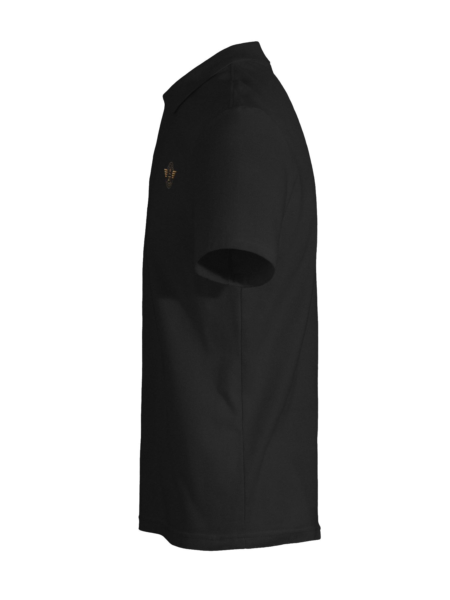 Left Seat Culture Polo Shirt - Black / Gold product image (9)