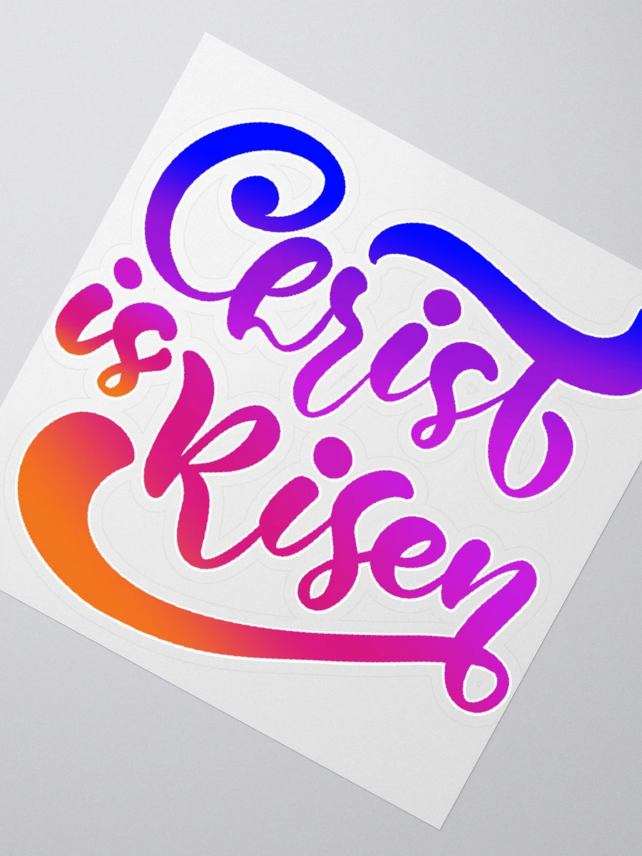 Gradient 'Christ Is Risen' Sticker product image (1)