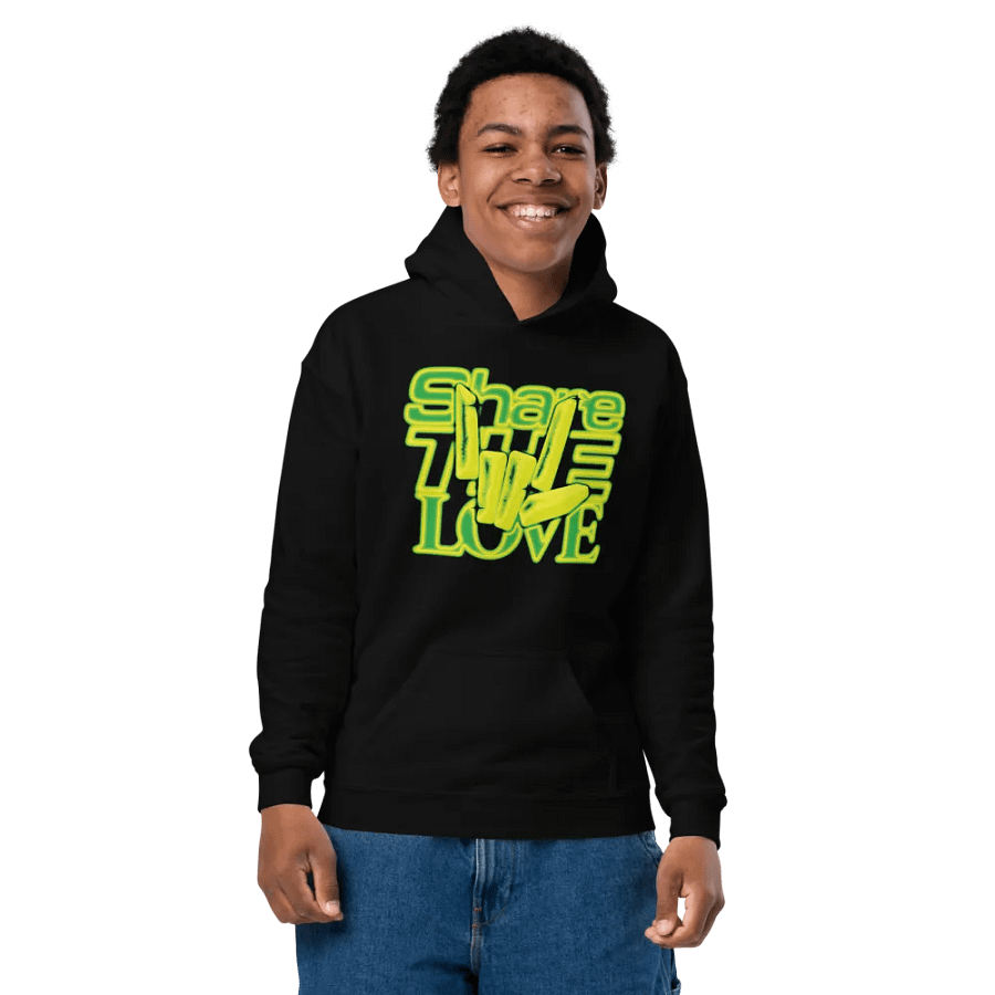 3D Share The Love Youth Hoodie product image (6)