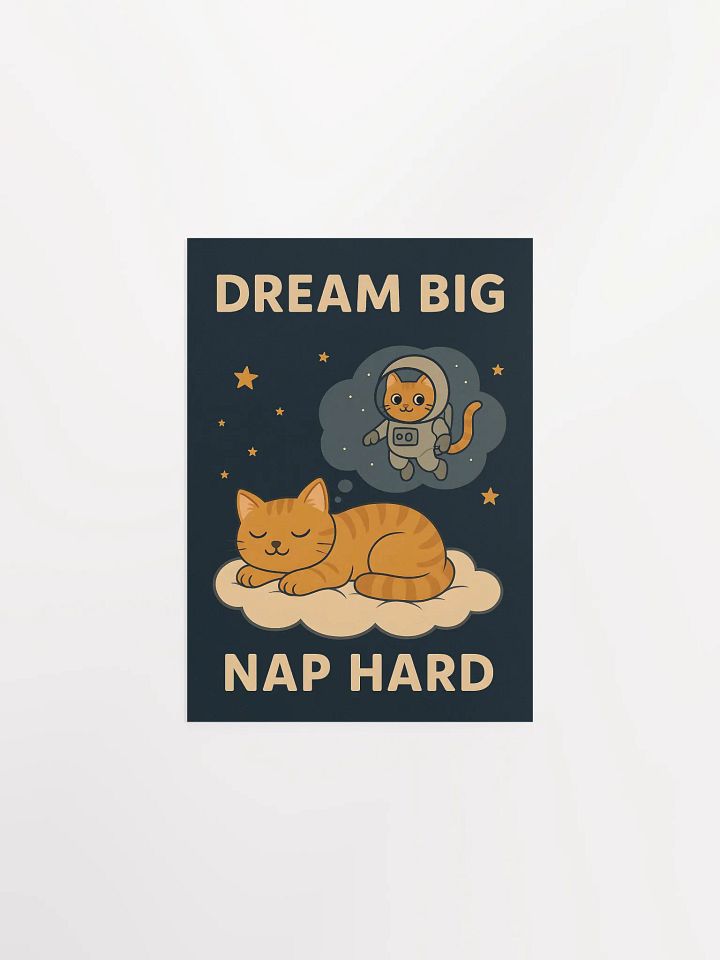 Dream Cute Cat Motivational Poster product image (4)