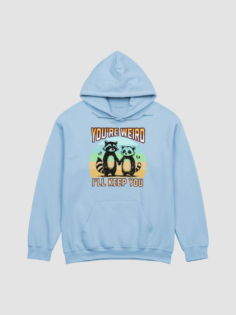 Youre Weird Ill Keep You Raccoon Whimsical Love Classic Hoodie product image (15)