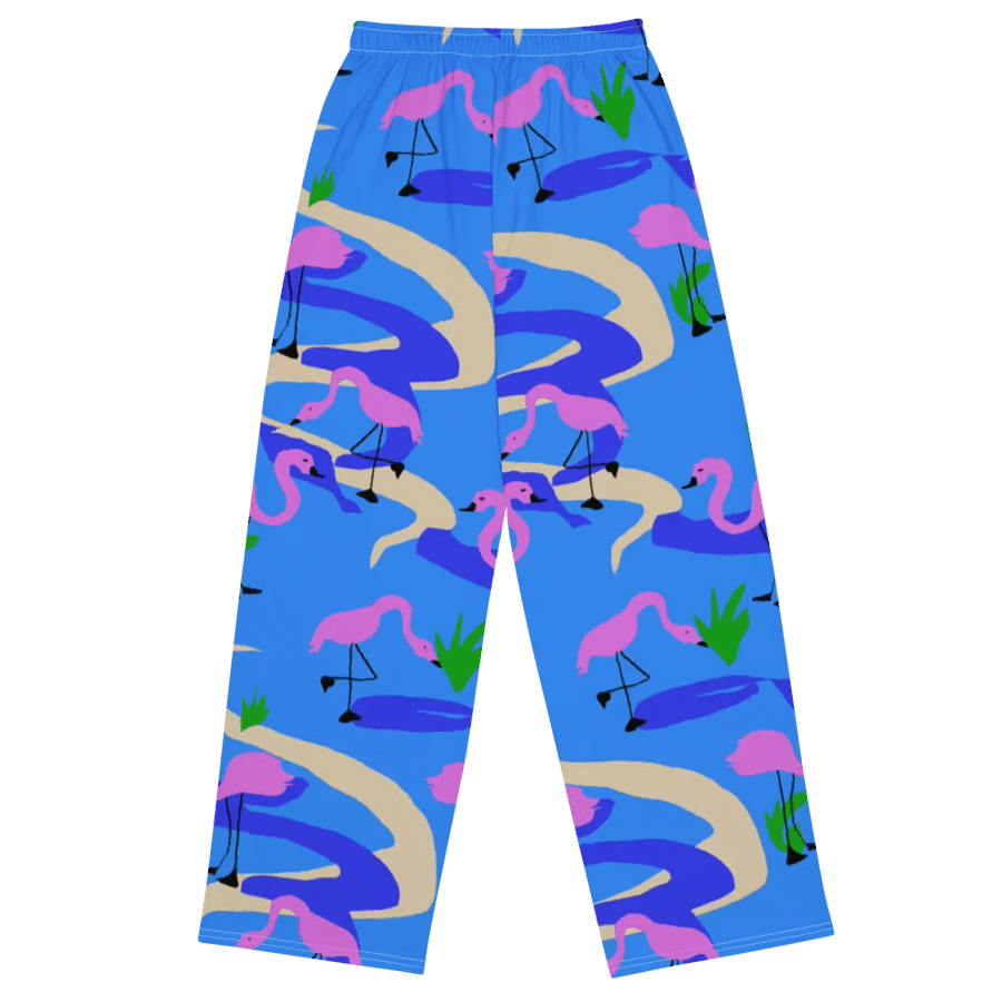 Flamingos Pattern Wideleg Pants product image (1)
