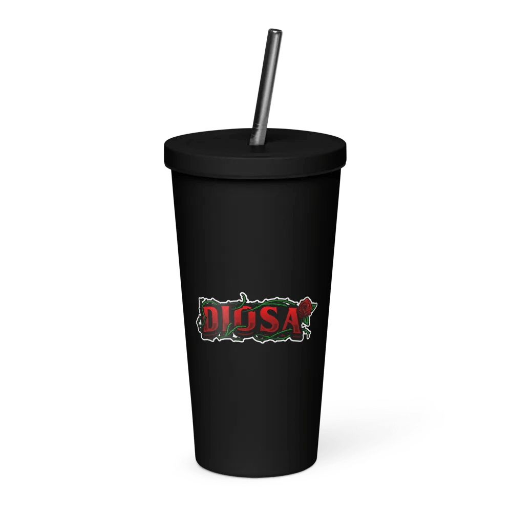 Diosa Insulated Tumbler with a Straw product image (1)