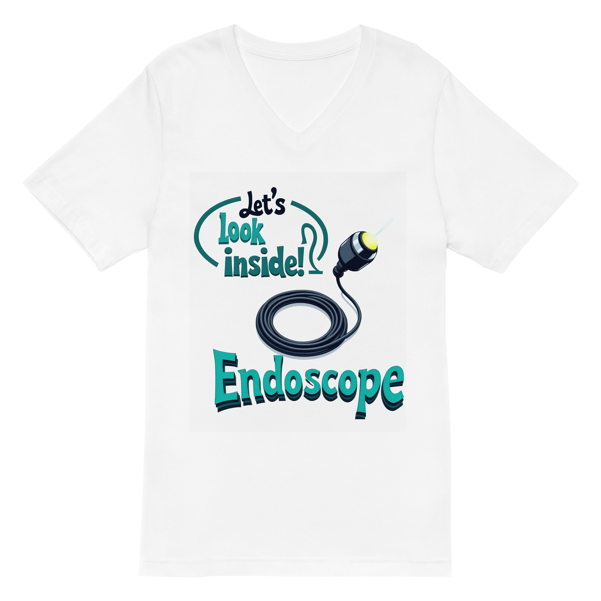 Explore Within: Endoscope Illustrated V-Neck Tee product image (2)