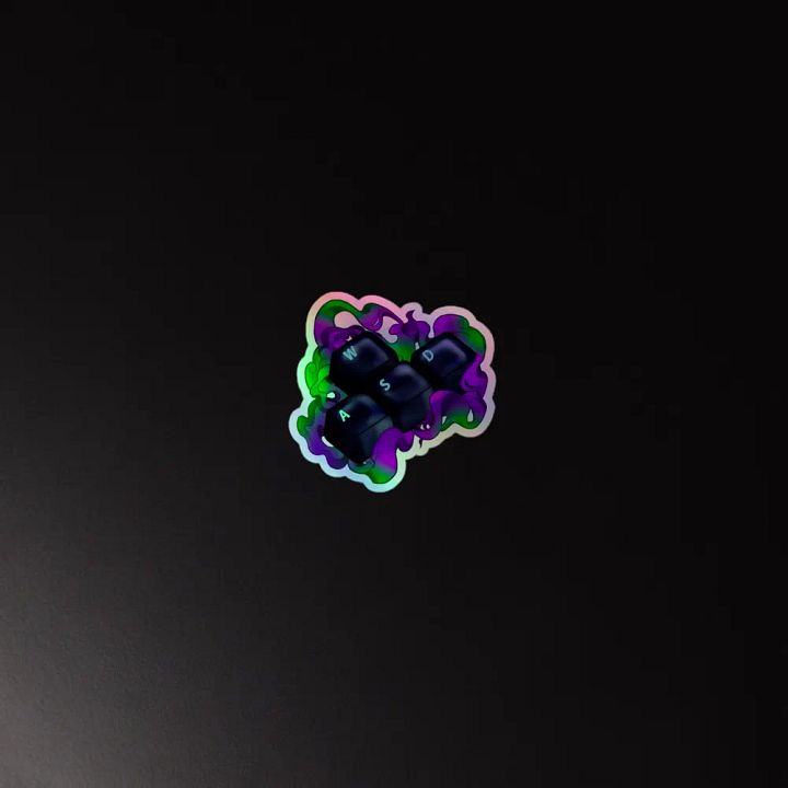 Cursed WASD sticker product image (4)