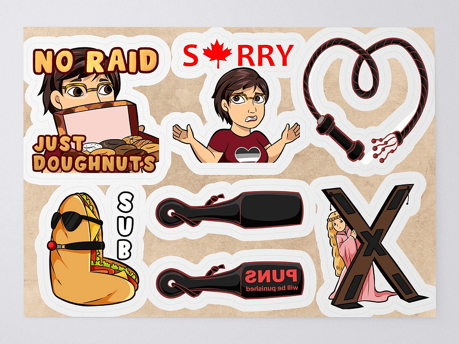 Commissioned Emotes sticker set 🇦🇺 🇨🇦 🇪🇺 🇺🇸 product image (1)