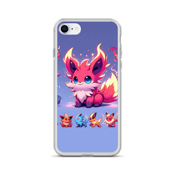 Flame Foxes Clear iPhone Case product image (24)