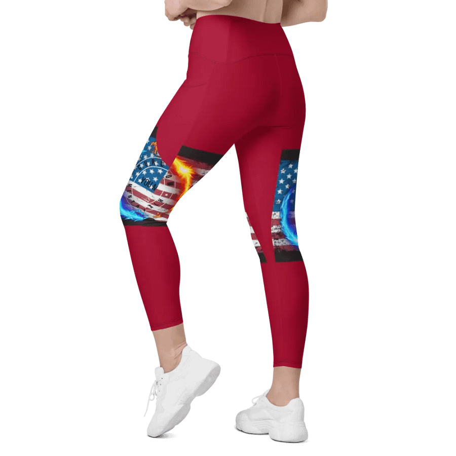 red you matter Leggings w pockets product image (6)