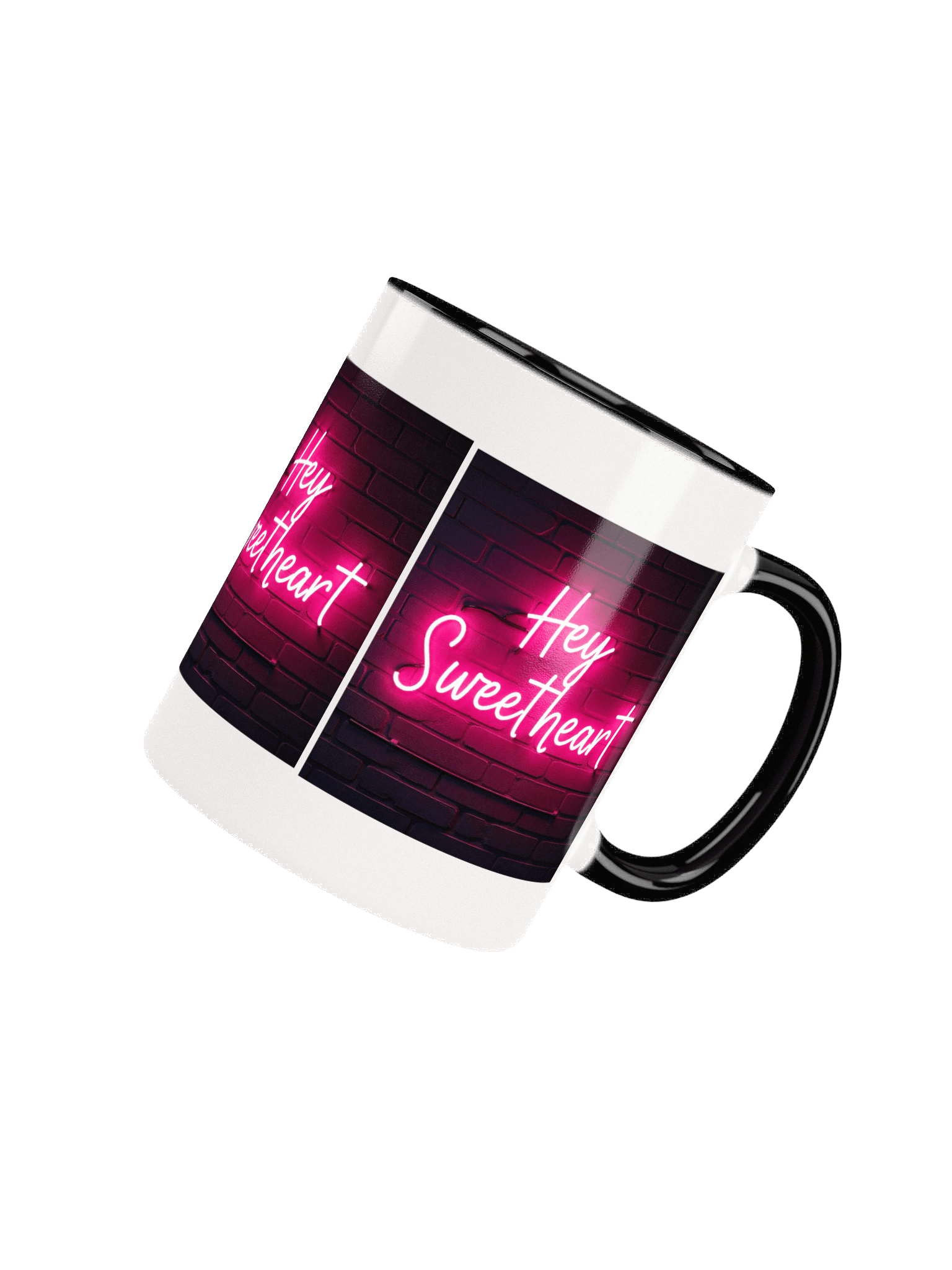 The Neon "Hey Sweetheart" Diner Mug - Glowing Retro Sign Design product image (7)
