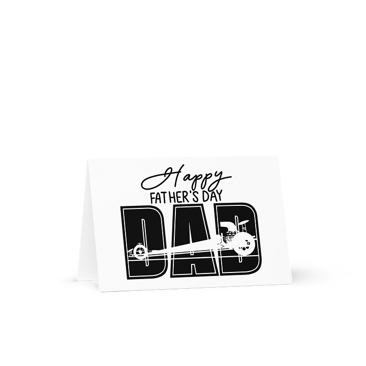 Dragster Happy Father's Day Greeting Card product image (1)