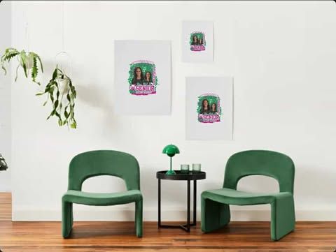 Mint Green & Pink Graduation Flyer Template | Editable Class of 2025 Canva Design | Senior Poster with Photo | Girl Grad Party Sign product image (9)