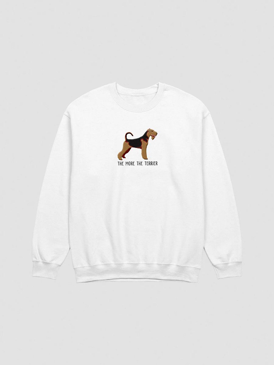 The More the Terrier Sweatshirt (Embroidered) of an Airedale Terrier product image (13)
